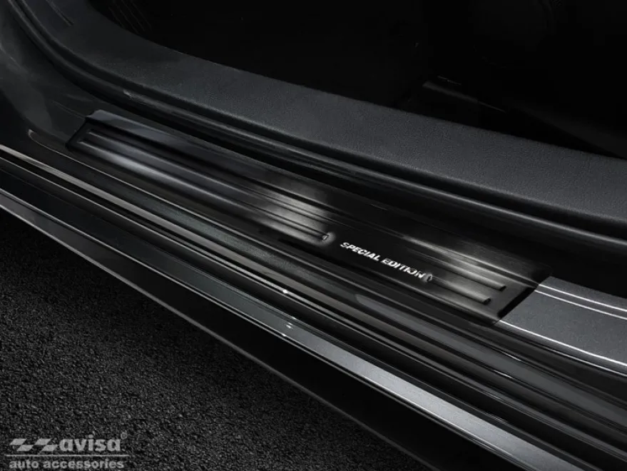 Instegslister i Borstad Svart Stål Mazda 3 IV Hatchback 2019->