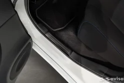 Instegslister i Borstad Svart Stål Nissan Leaf II 2017-><noscript><img width=