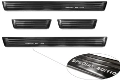 Instegslister i Borstad Svart Stål Skoda Fabia IV Hatchback 2021-><noscript><img width=