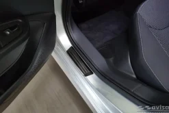 Instegslister i Borstad Svart Stål Skoda Fabia IV Hatchback 2021-><noscript><img width=