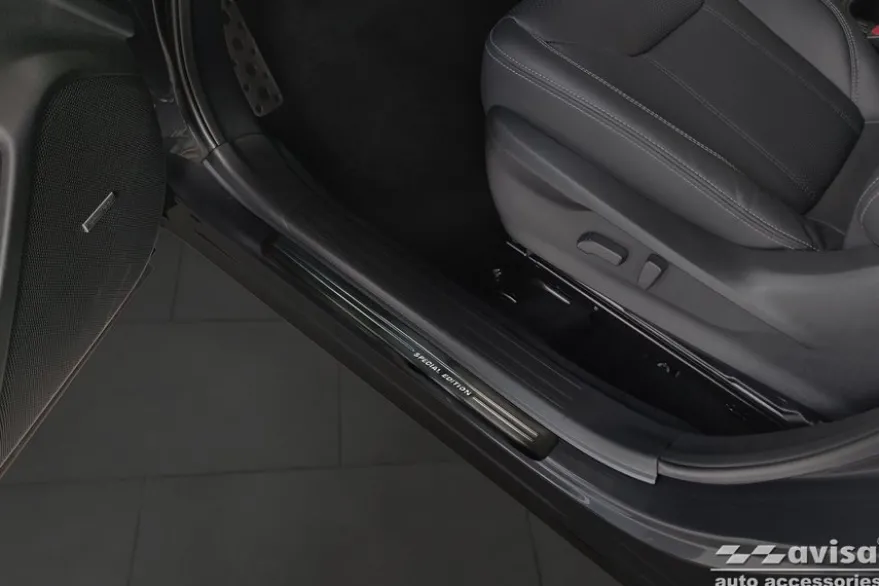 Instegslister i Borstad Svart Stål Subaru Forester V 2018-2024