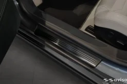 Instegslister i Borstad Svart Stål Tesla Model S 2012-><noscript><img width=
