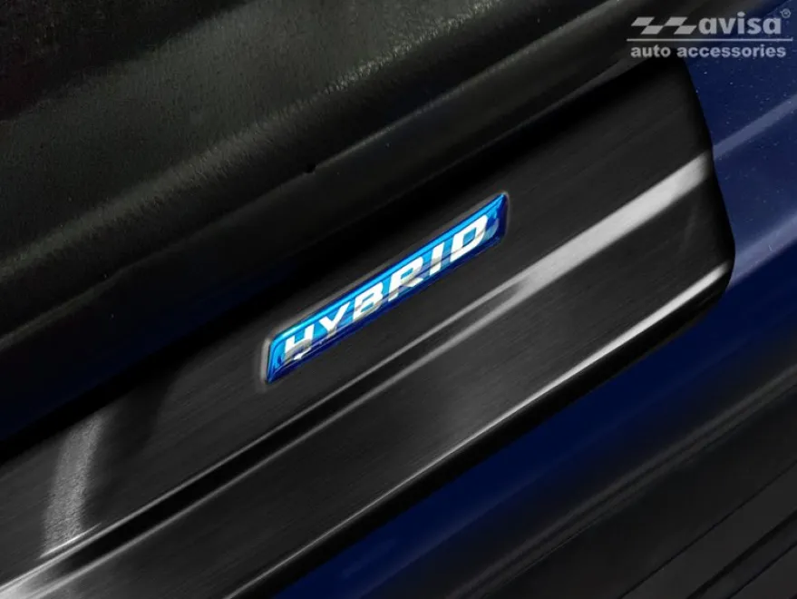 Instegslister i Borstad svart Stål Toyota RAV4 V Hybrid 2018-> Suzuki Across 2020->