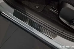 Instegslister i Borstad Svart Stål Volvo EX30 2023->
