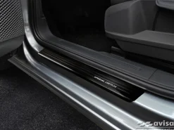 Instegslister i Borstad Svart Stål VW Caddy V SB 2020->