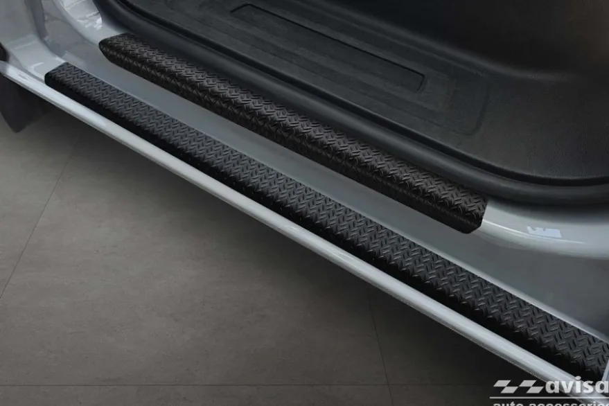 Instegslister i Mattsvart Durk Stål Ford Transit, Tourneo Custom II 2023-> VW T7 2024->
