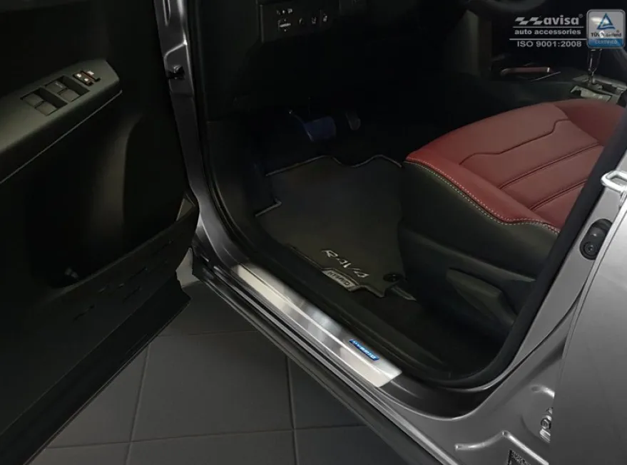 Instegslister Toyota RAV4 IV Svart Borstad Metall.