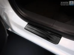 Instegslister Toyota RAV4 IV Svart Borstad Metall.