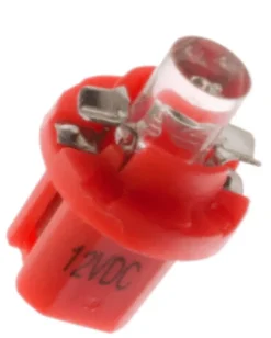 Lampa LED B8.5D Röd