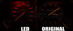 Lampa LED B8.5D Röd