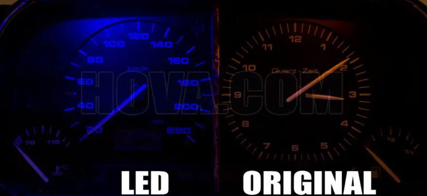 Lampa LED B8.5D SMD Blå