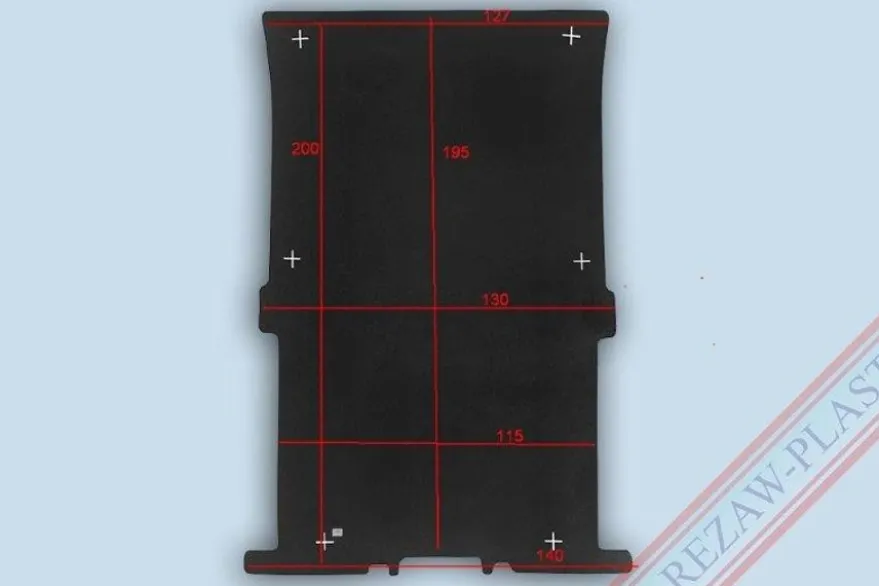 Lastrumsmatta Svart Ford Transit Connect 2013-2023