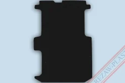 Lastrumsmatta Svart Nissan Primastar, Opel Vivaro, Renault Trafic 2001-2014
