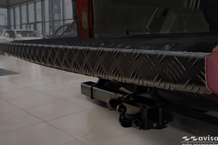 Lastskydd För Bakläm Mattsvart Aluminium Durkplåt Ford Ranger V 2011-2022
