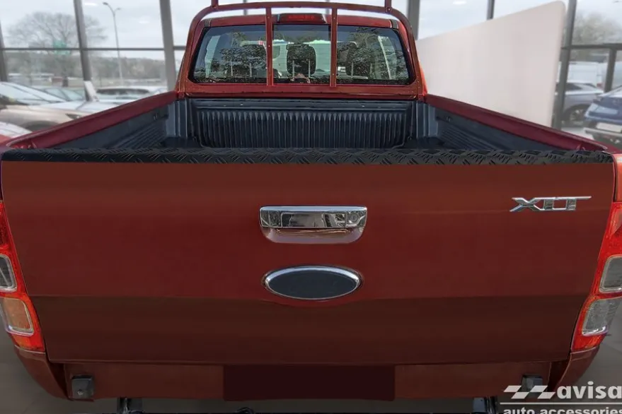 Lastskydd För Bakläm Mattsvart Aluminium Durkplåt Ford Ranger V 2011-2022