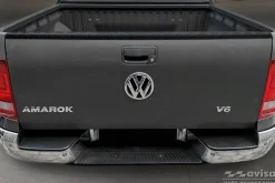 Lastskydd För Bakläm Mattsvart Aluminium Durkplåt till VW Amarok 2010-2021