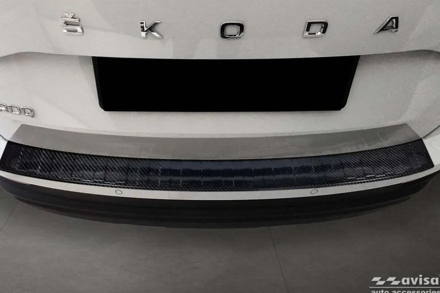 Lastskydd Kolfiber Skoda Karoq 2022->