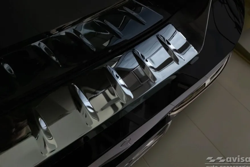 Lastskydd Rostfri Blank Svart Bmw 7-Serie G70 2023->
