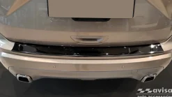 Lastskydd Rostfri Blank Svart Ford Edge II 2018->