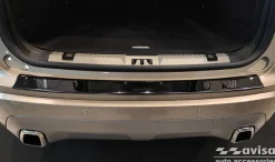 Lastskydd Rostfri Blank Svart Ford Edge II 2018->