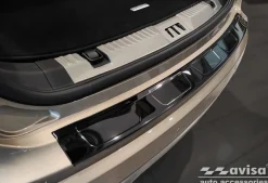 Lastskydd Rostfri Blank Svart Ford Edge II 2018-><noscript><img width=