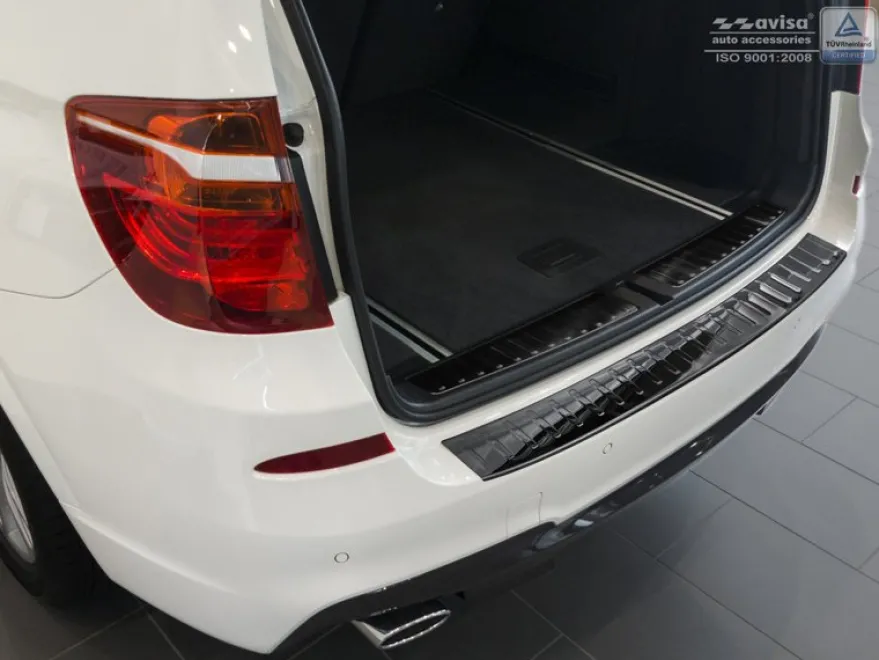 Lastskydd Rostfri Blank Svart Metall Bmw X3 F25 2014-2017