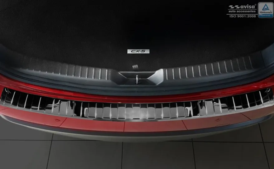 Lastskydd Rostfri Blank Svart Metall Mazda Cx-5 II 2017-2025