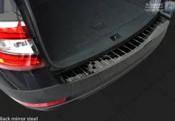 Lastskydd Rostfri Blank Svart Metall Skoda Octavia III 5E Kombi 2017-2020