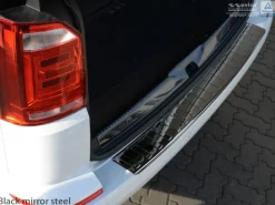 Lastskydd Rostfri Blank Svart Metall Volkswagen Transporter T6, Caravelle 2015->