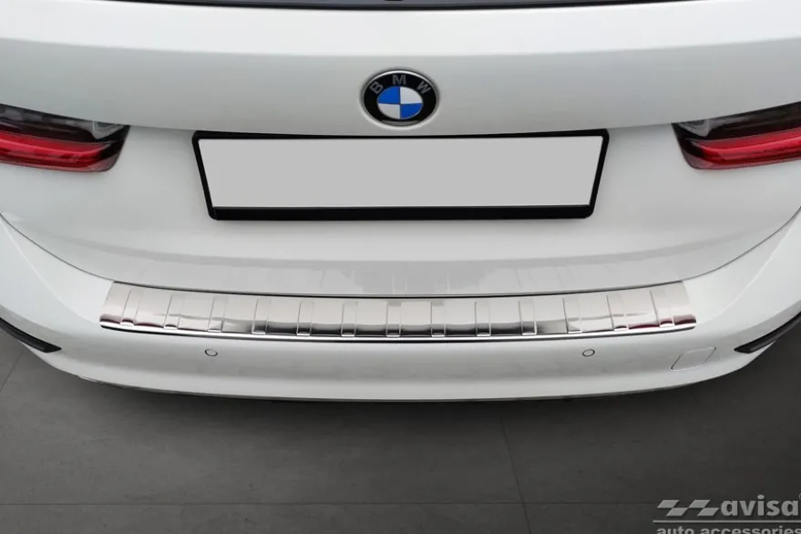 Lastskydd Rostfri Borstad Metall Bmw 3-Serie G21 2018-2022