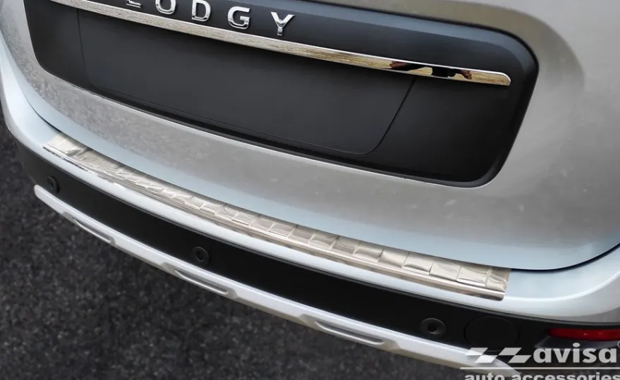 Lastskydd Rostfri Borstad Metall Dacia Lodgy 2012->