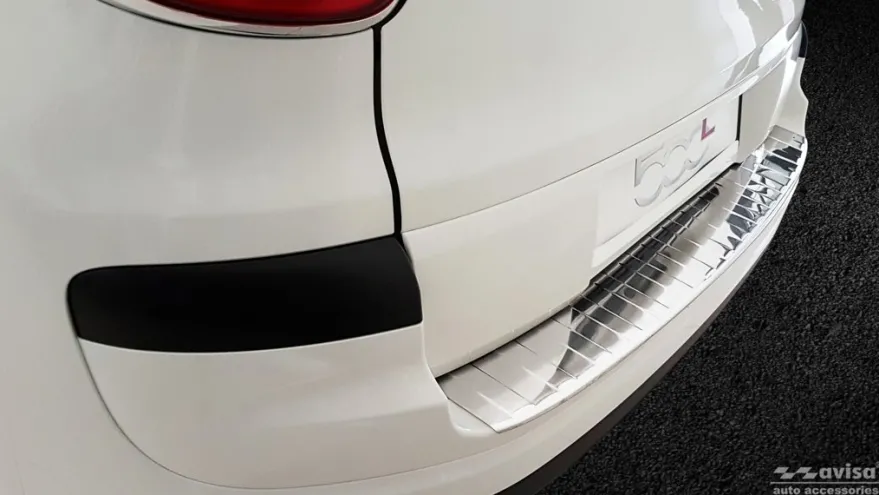 Lastskydd Rostfri Borstad Metall Fiat 500 L Facelift 2017->