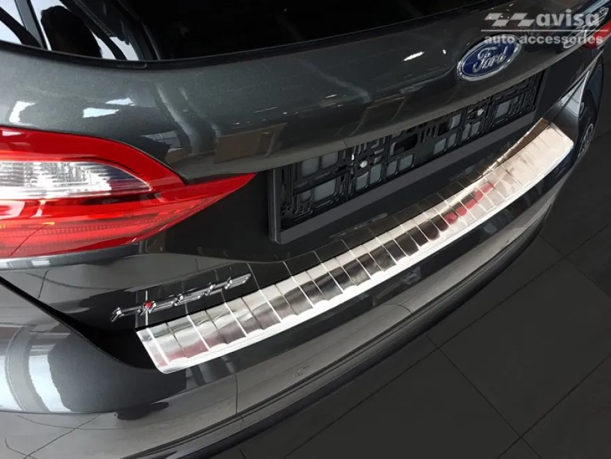 Lastskydd Rostfri Borstad Metall Ford Fiesta VII 2014-2018