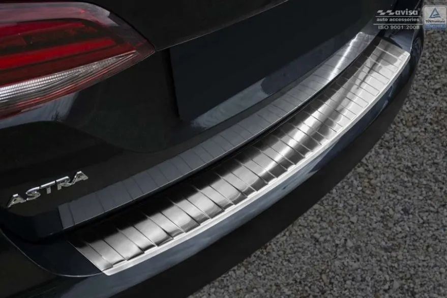 Lastskydd Rostfri Borstad Metall Opel Astra K Sports Tourer 2015-2022