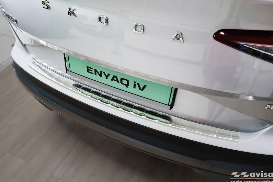 Lastskydd Rostfri Borstad Metall Skoda Enyaq IV 2020->