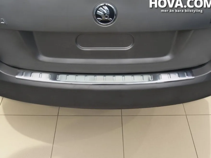 Lastskydd Rostfri Borstad Metall Skoda Fabia II Kombi