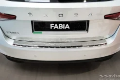 Lastskydd Rostfri Borstad Metall Skoda Fabia IV Hatchback 2021-><noscript><img width=