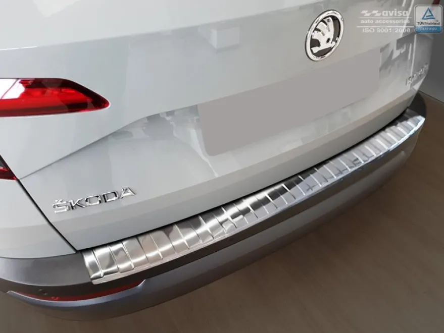 Lastskydd Rostfri Borstad Metall Skoda Karoq 2017-2022