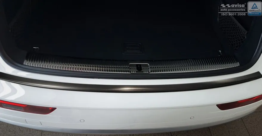 Lastskydd Rostfri Borstad Metall Svart Audi Q5 II 2017-2024