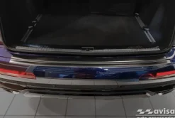 Lastskydd Rostfri Borstad Metall Svart Audi Q7 II 2015->