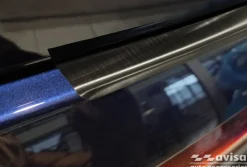 Lastskydd Rostfri Borstad Metall Svart Audi Q7 II 2015-><noscript><img width=
