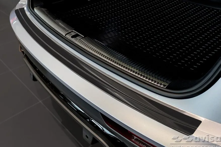 Lastskydd Rostfri Borstad Metall Svart Audi Q5 Sportsback 2020->