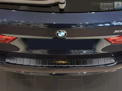 Lastskydd Rostfri Borstad Metall Svart BMW G31 Touring 5-Serien 2017-2020