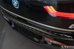 Lastskydd Rostfri Borstad Metall Svart Bmw i3 i01 2017->