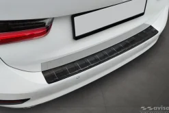 Lastskydd Rostfri Borstad Metall Svart Bmw 3-Serie G21 2018-2022