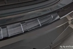 Lastskydd Rostfri Borstad Metall Svart BMW X4 G02 M Competition Facelift 2021-><noscript><img width=