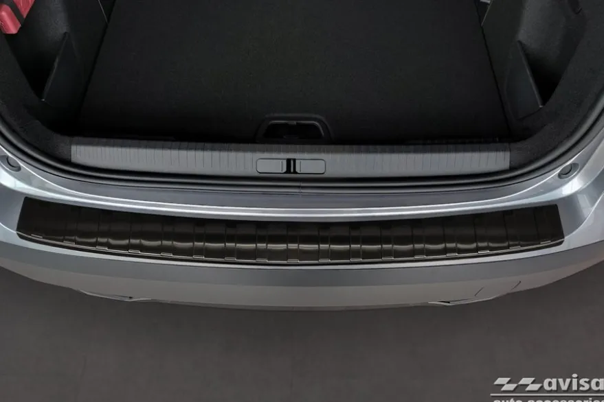 Lastskydd Rostfri Borstad Metall Svart Citroen C4 III 2020->