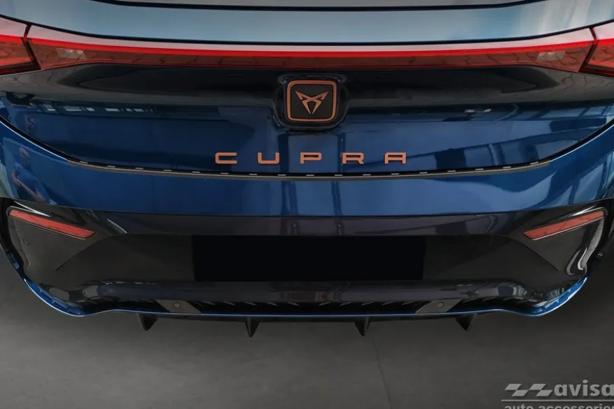 Lastskydd Rostfri Borstad Metall Svart Cupra Born 2021->
