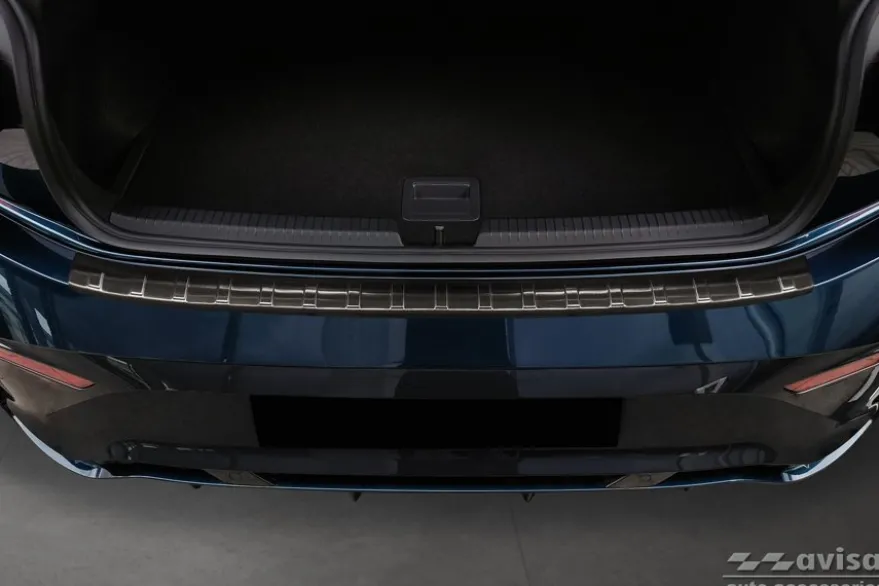 Lastskydd Rostfri Borstad Metall Svart Cupra Born 2021->