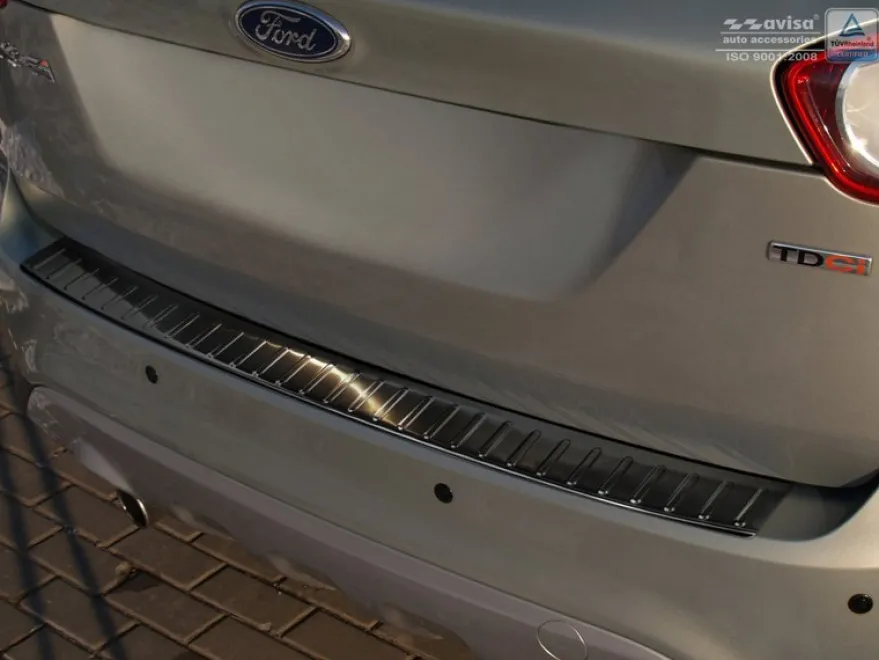 Lastskydd Rostfri Borstad Metall Svart Ford Kuga I 2008-2012